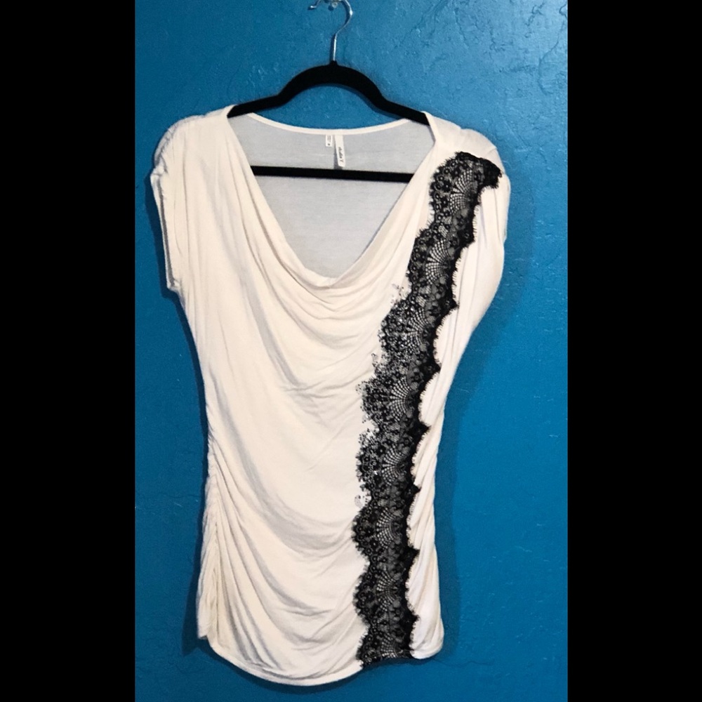 Ladies Capped Sleeved Flashy Shirt